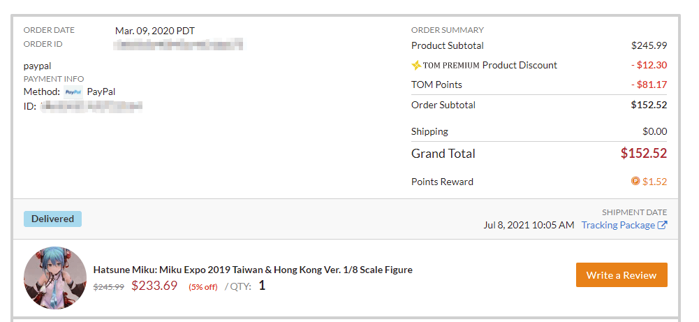 Order status Order status
