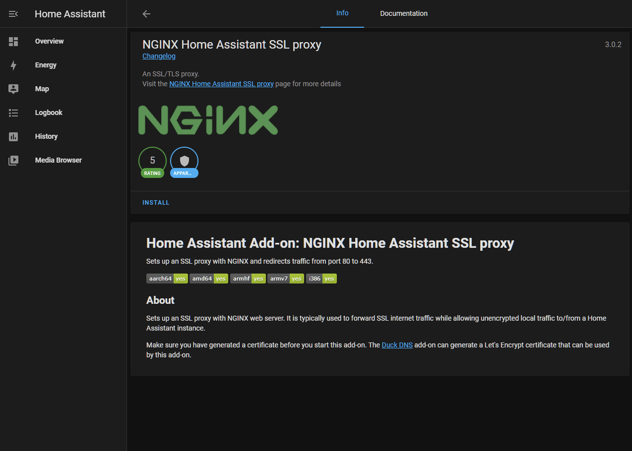 Nginx proxy add-on