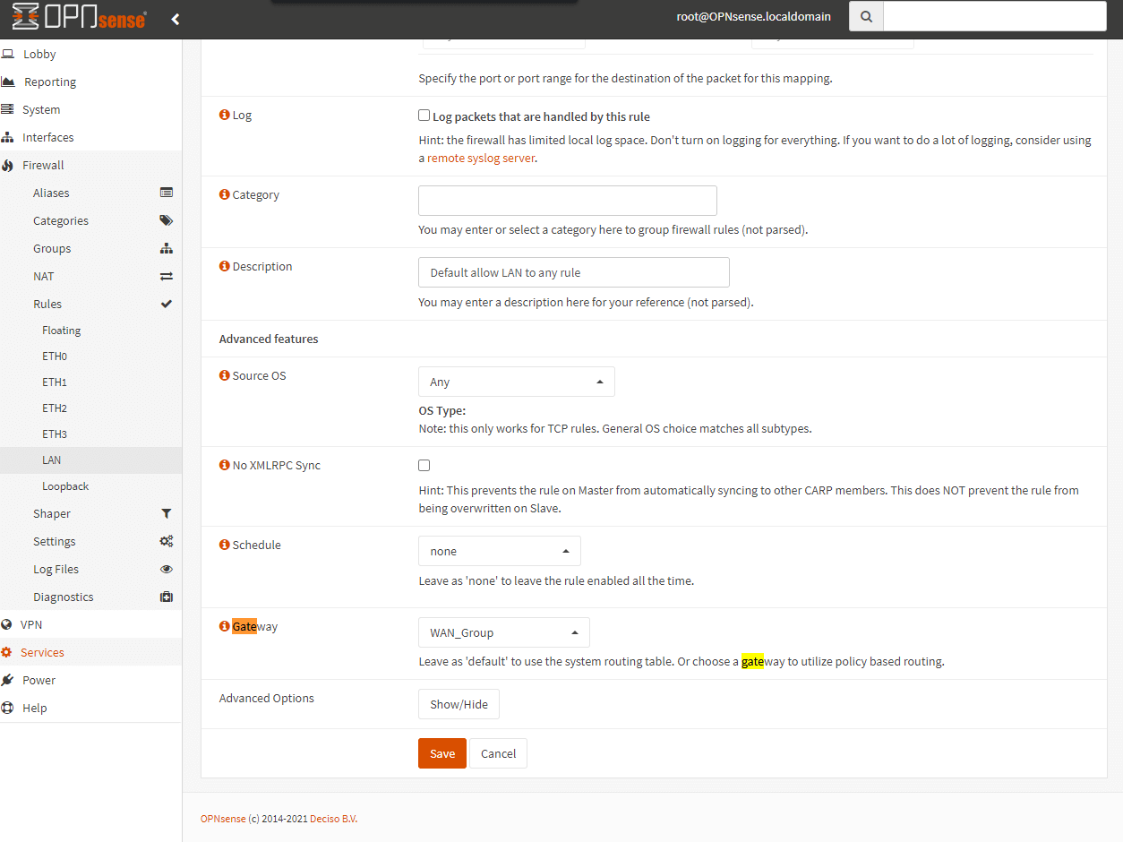多线防火墙设置
