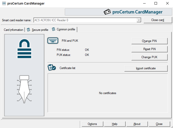 设置 PIN 和 PUK 设置 PIN 和 PUK