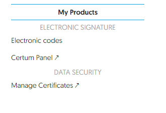 进入证书管理面板 进入证书管理面板
